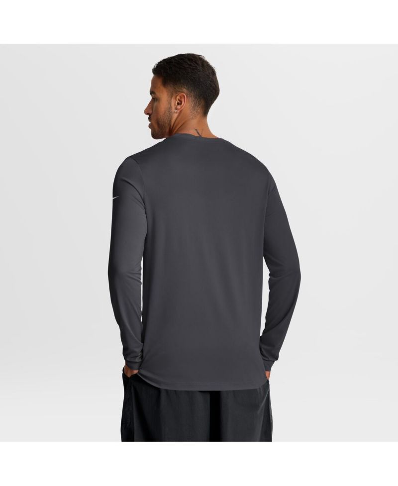Men's Anthracite Washington Commanders Primetime Legend Icon Performance Long Sleeve T-Shirt