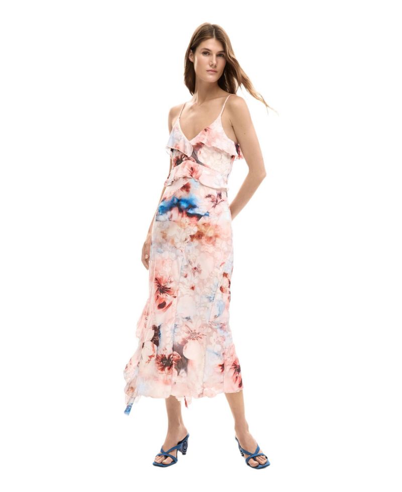 Women's Floral ruffle dress