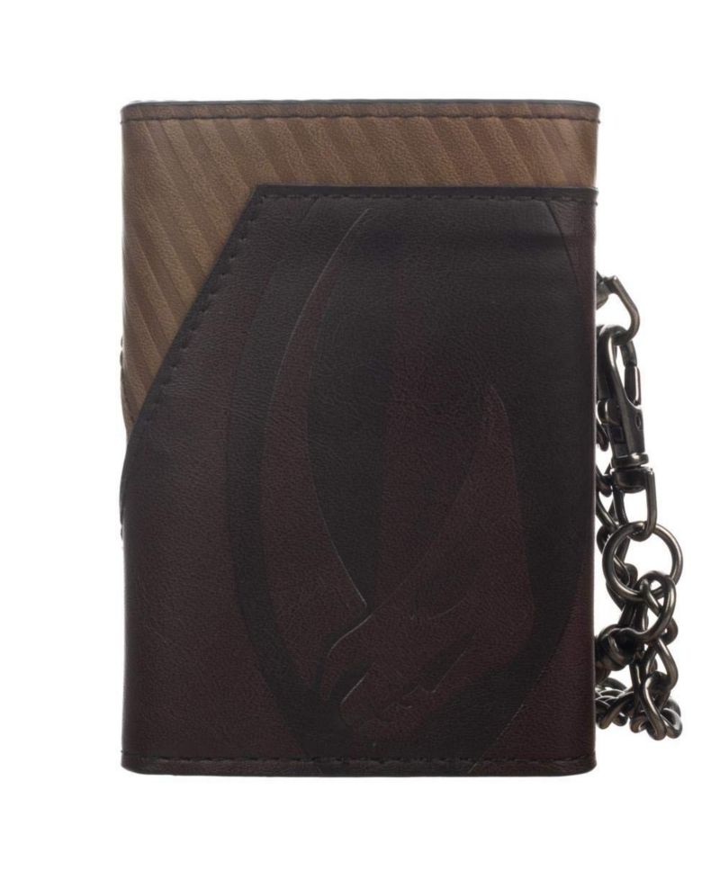 Men's Chain Wallet with Metal Shield