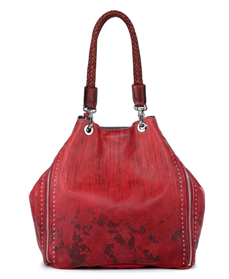 Women's Barracuda Hand Painted Clasp Closure Tote Bag