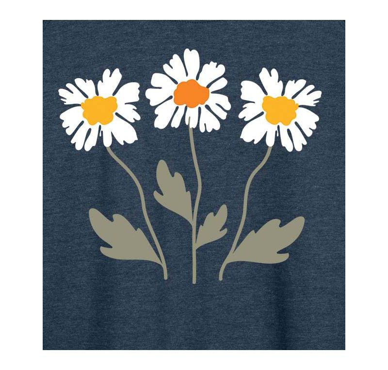 Retro Daisies Plus Size Graphic Pullover