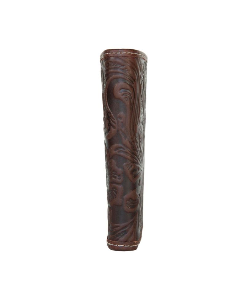 Men's Western Embossed Leather Trifold Wallet