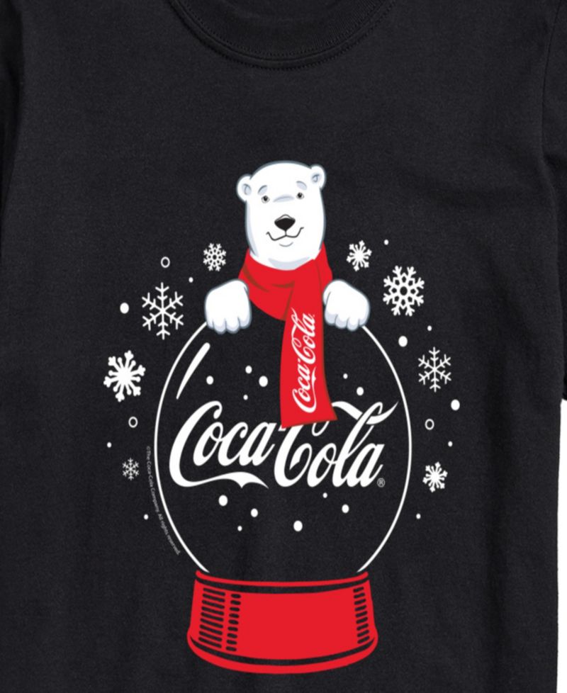 Men's Coca-Cola Polar Bear Snowglobe Short-Sleeve Graphic T-Shirt