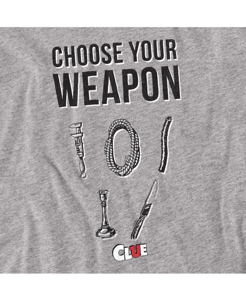 Big & Tall Clue Choose Your Weapon T Shirt