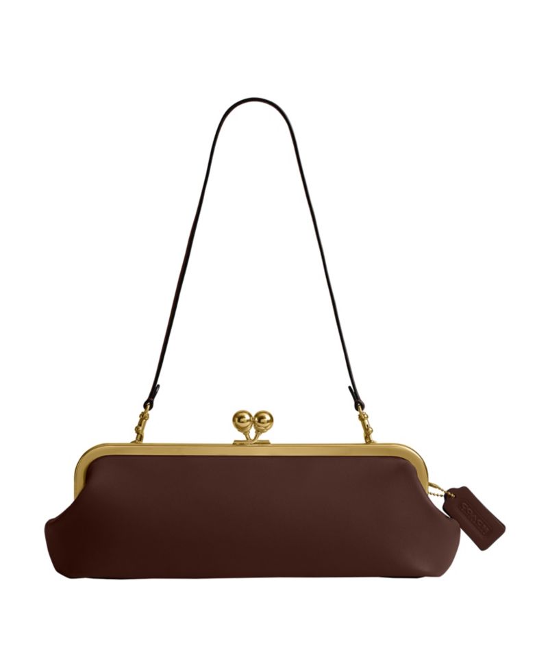 Kisslock Small Leather Frame Bag 30