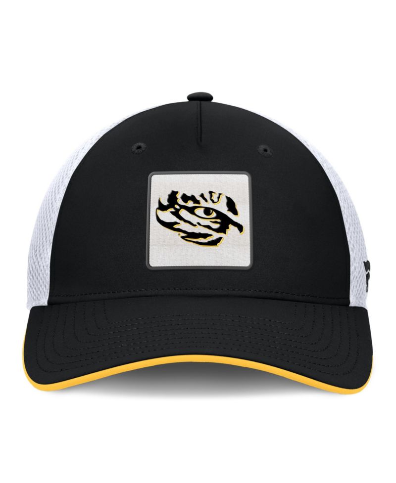 Men's Black LSU Tigers 5-Panel Matter Flex Hat