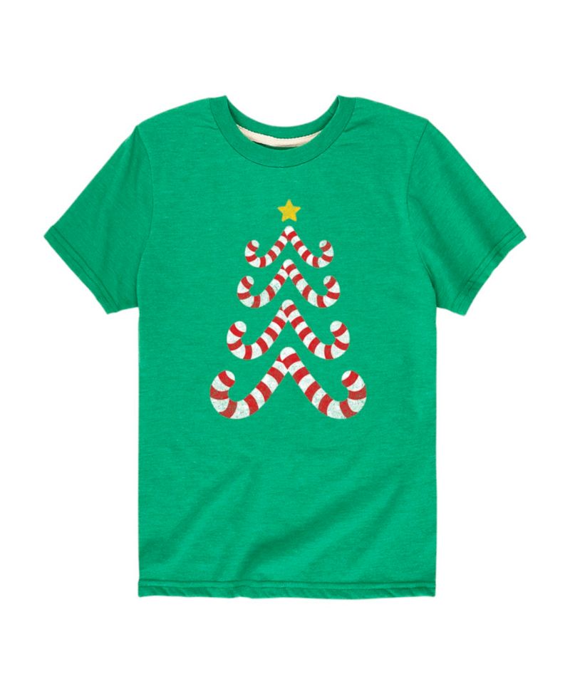Big Boys Candy Cane Tree Graphic Tee