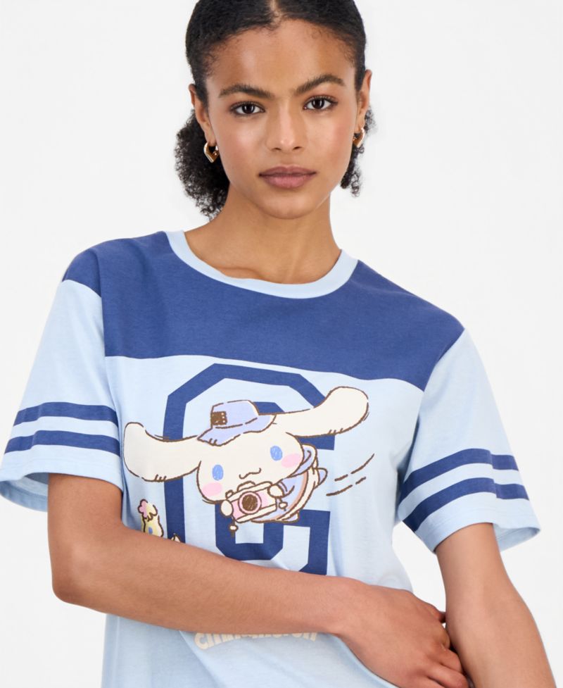 Juniors' Cinnamoroll Varsity Graphic T-Shirt