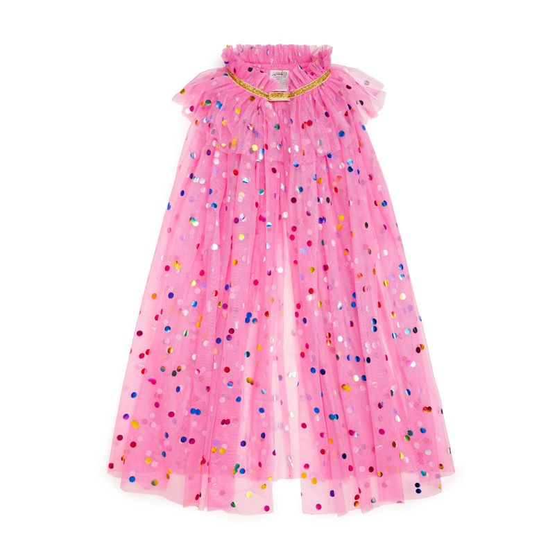Girls Raspberry Confetti Cape