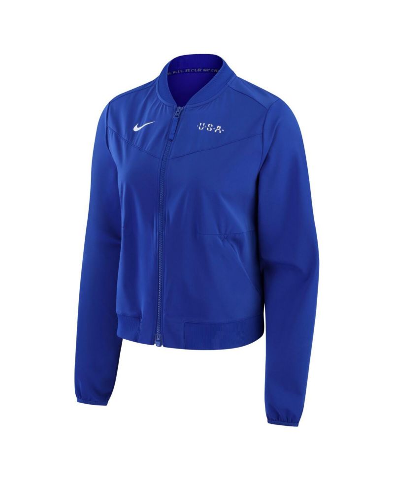 Women's Blue Team USA Bliss Performance Full-Zip Bomber Jacket