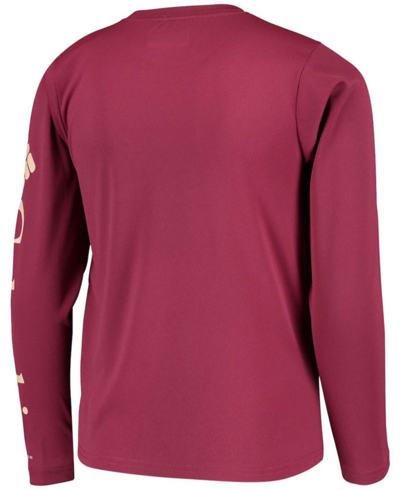 Big Boys Garnet Florida State Seminoles PFG Terminal Tackle Long Sleeve Omni-Shade T-shirt