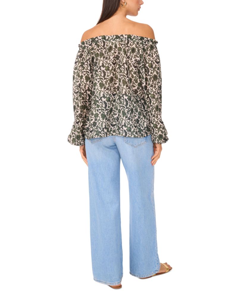 Women's Off-The-Shoulder Long-Sleeve Top