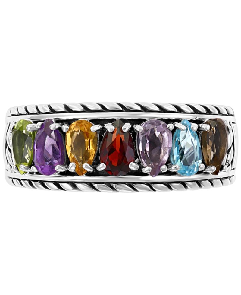 EFFY® Multi-Gemstone Statement Ring (1-5/8 ct. t.w.) in Sterling Silver