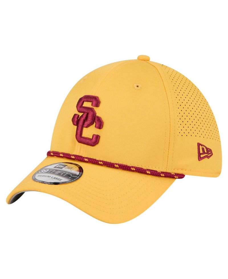 Men's Gold USC Trojans Rope 39THIRTY Flex Hat
