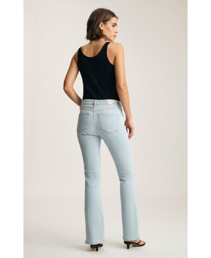 Women's Molly Mid Rise Bootcut Bootcut In Bleached Flex Blue
