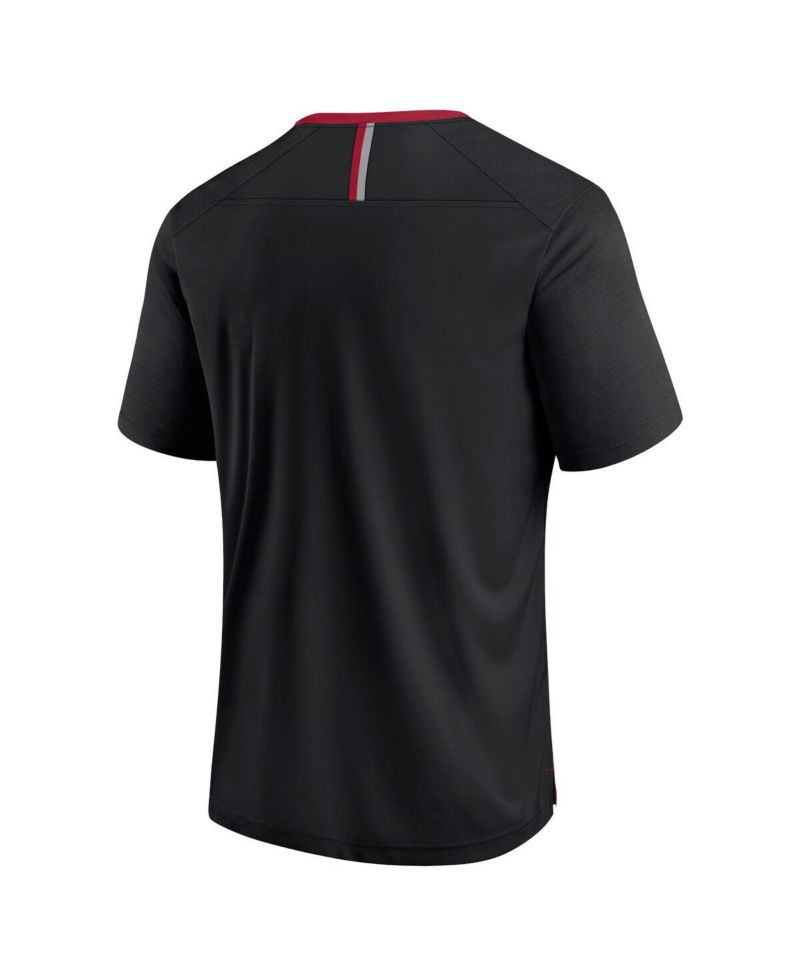 Men's Black Oklahoma Sooners Defender Fade Slant T-Shirt