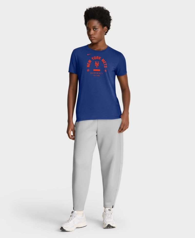 Women's Royal New York Mets Authentic Collection Early Work Tri-Blend Dri-FIT T-Shirt