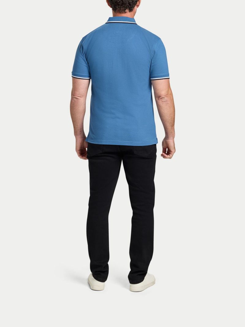 Men's Short Sleeve Embroidery Pique Polo
