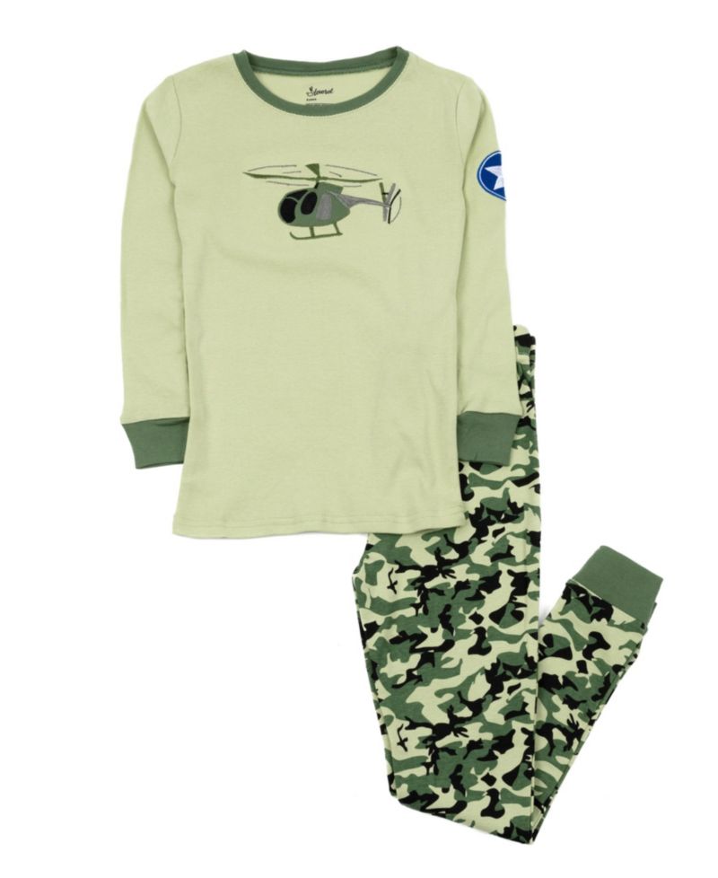 Little Boys Little/Big (6- 14) 2-Piece Cotton Long Sleeve Vehicle and Transportation Pajama Set