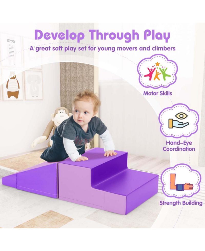 Step and Slide Climber for Infants and Toddlers Baby Foam Structure