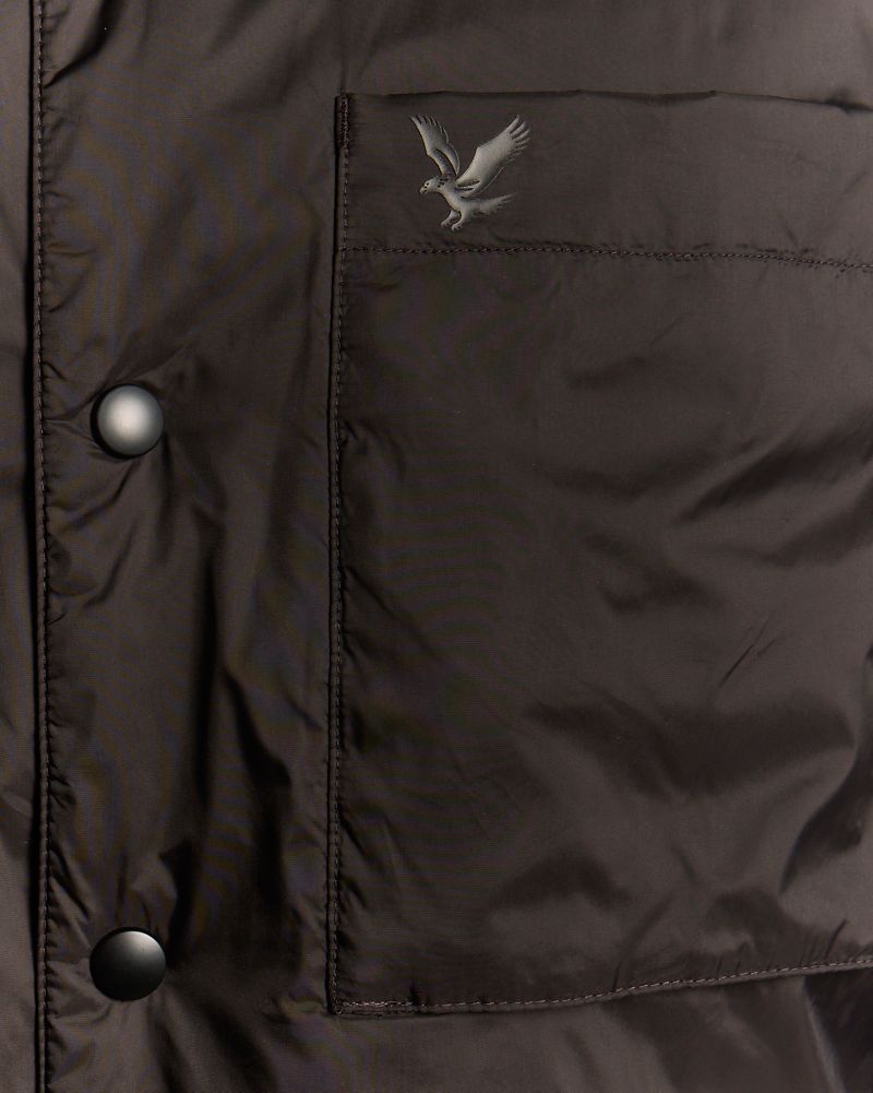 Men's Long Sleeve Collared Insulated Overshirt