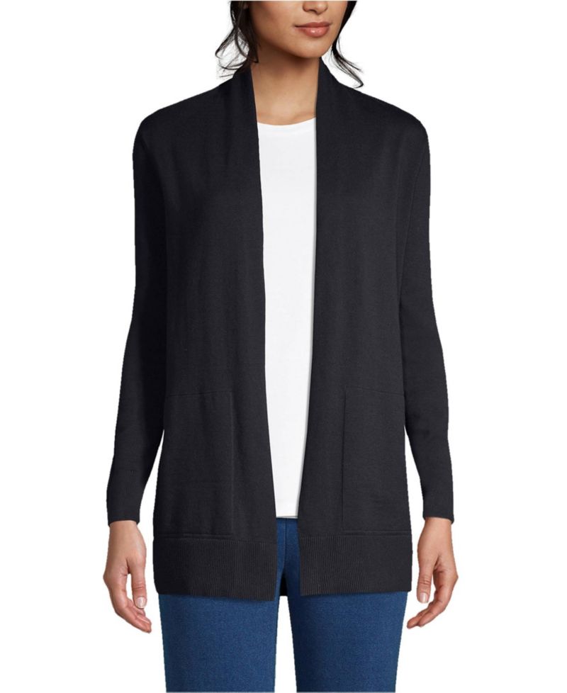 Women's Tall Long Sleeve Open Long Cardigan Sweater
