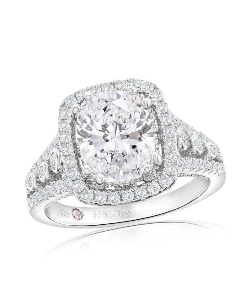 Suzy Levian Sterling Silver Cubic Zirconia Ring