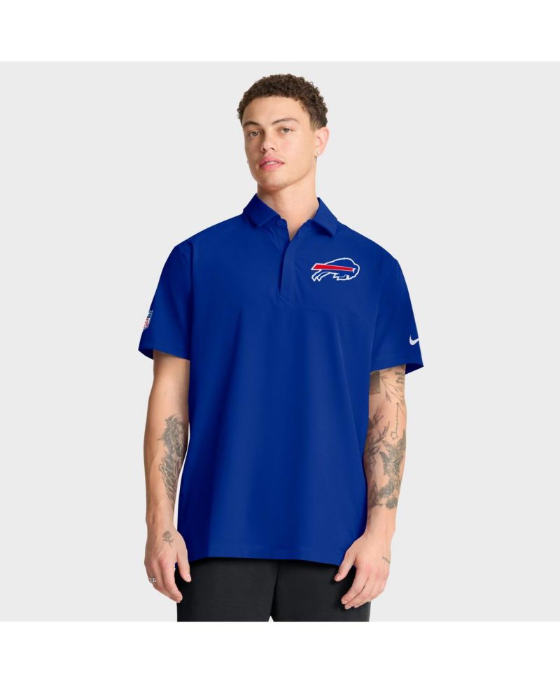 Men's Royal Buffalo Bills Sideline City Pride Woven Performance Polo Shirt