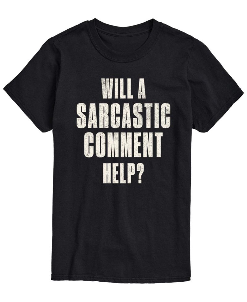 Men's Sarcastic Comment Help Short-Sleeve Graphic T-Shirt