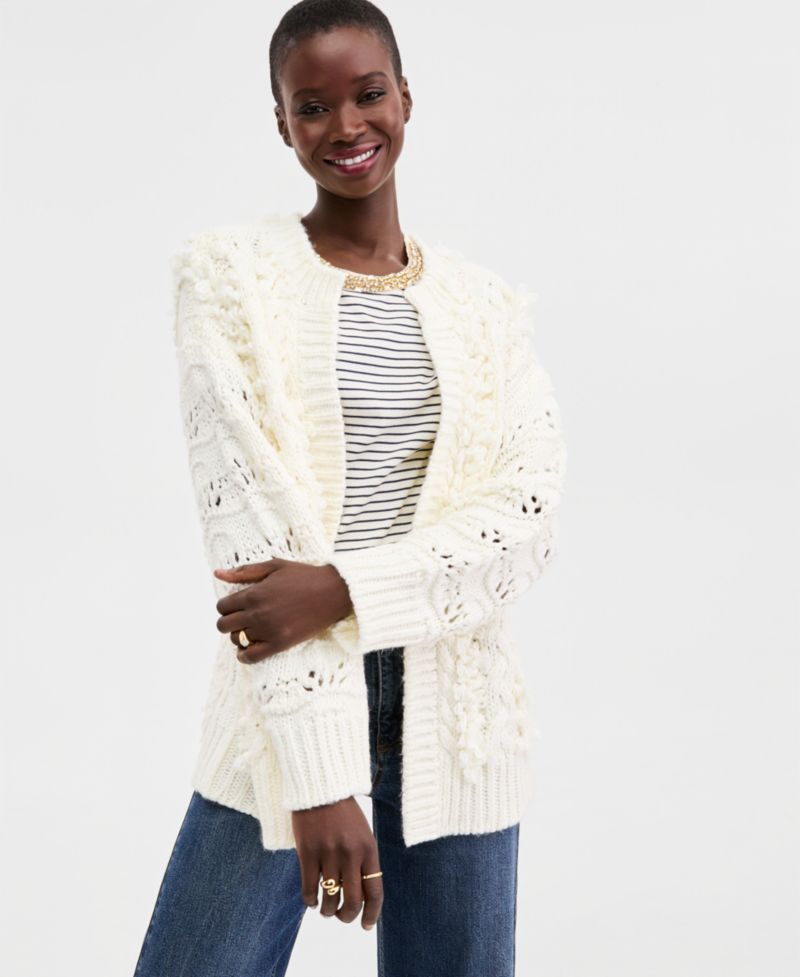Women's Chunky Loop Cardigan Sweater