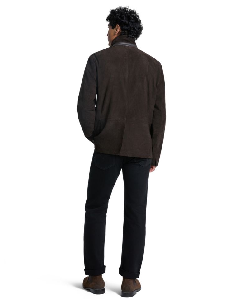 Men's Suede Modern-Fit Blazer