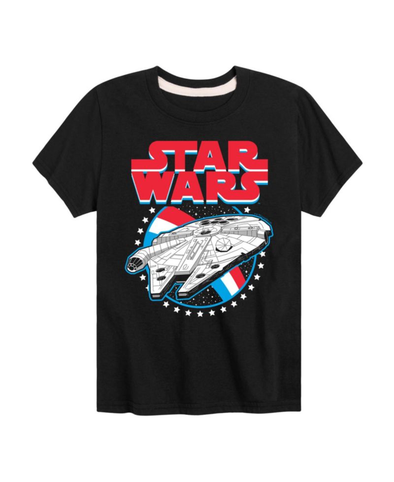Boys' 8-20 Millennium Falcon Americana Short-Sleeve Graphic T-Shirt
