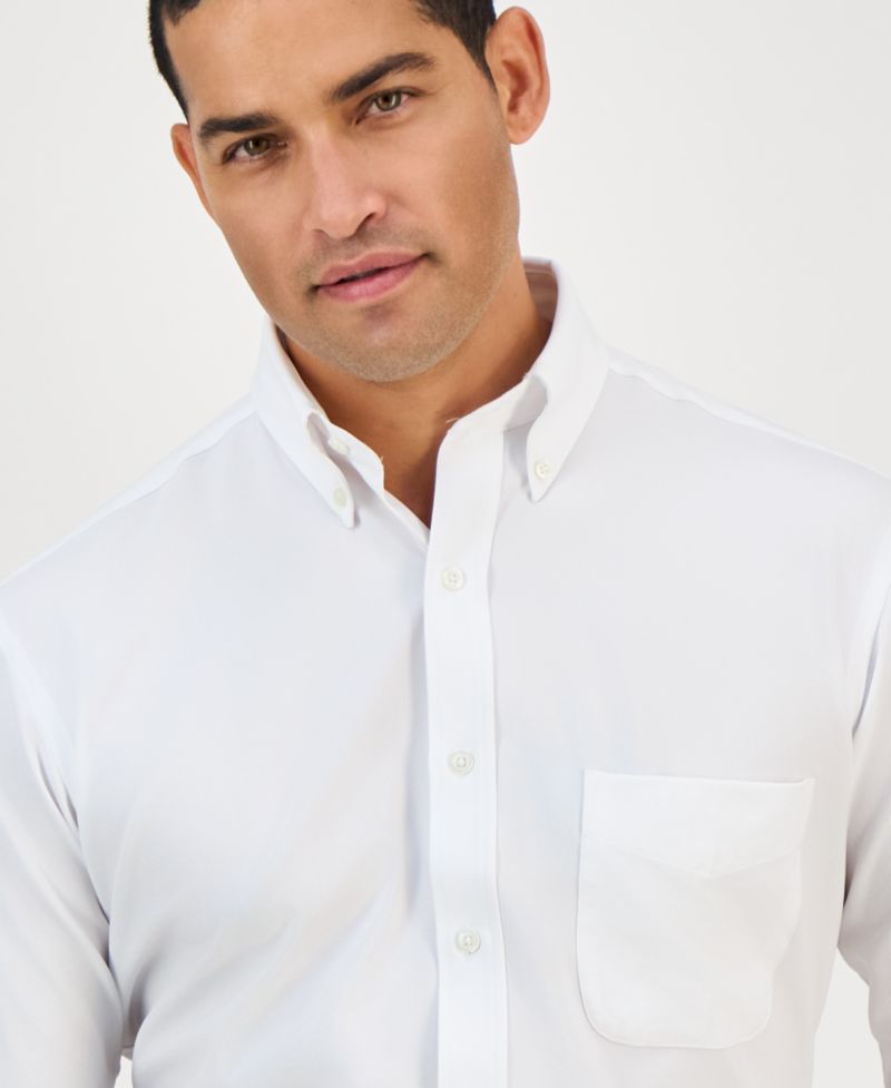 Men's Regular Fit Traveler Dress Shirt