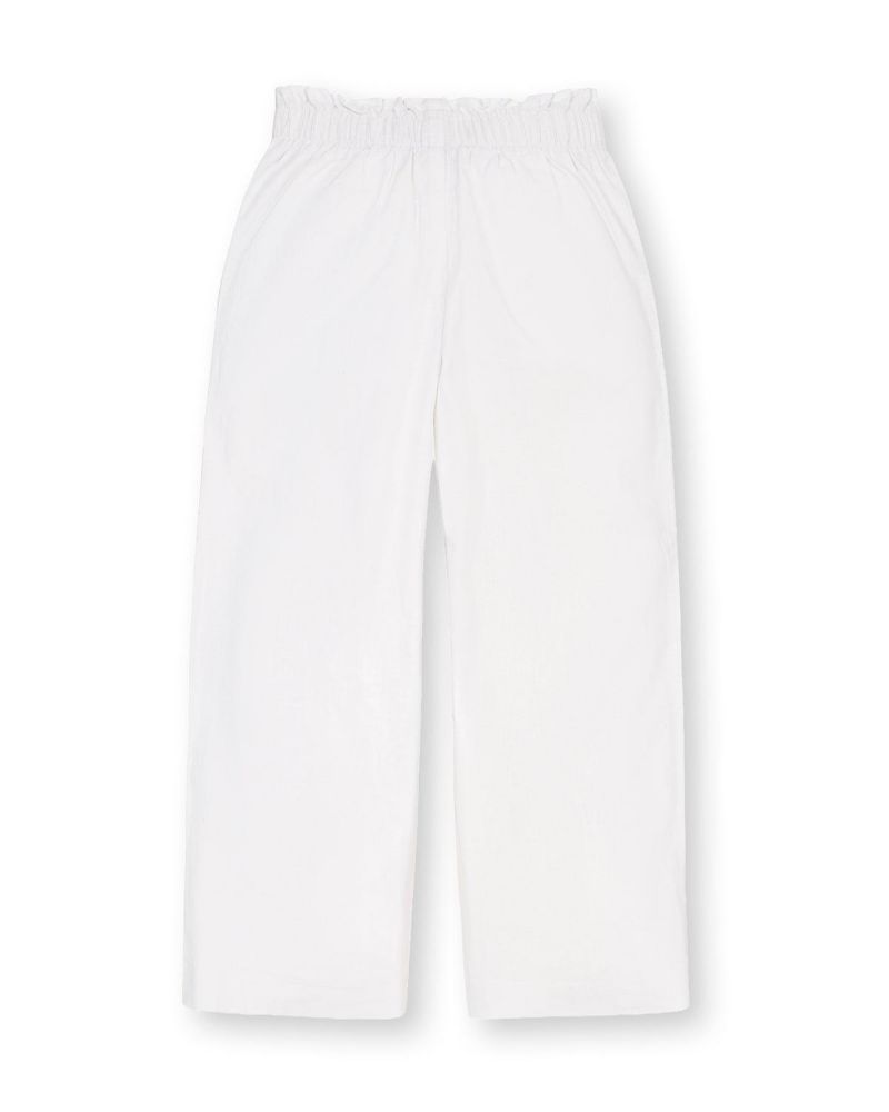 Big Girls Hope and Henry Linen Paper Bag Tie-Waist Pant