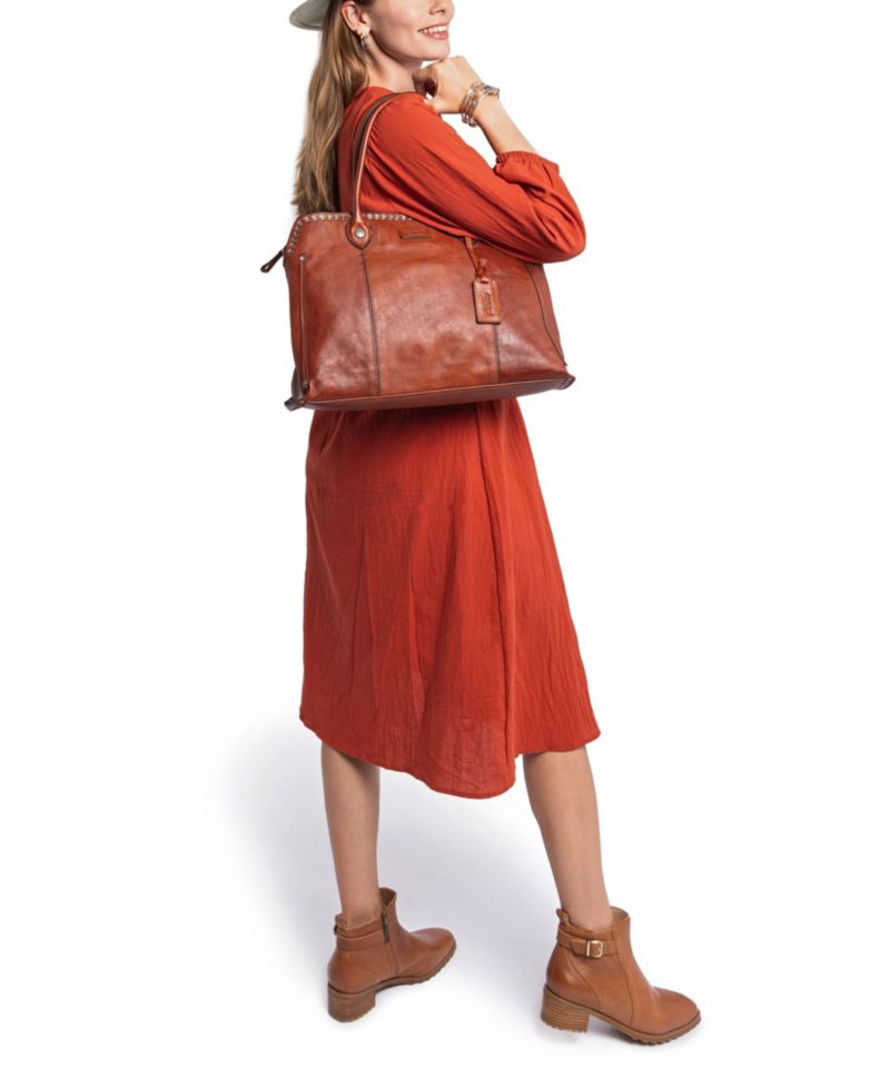 Soul Stud Large Leather Satchel Bag