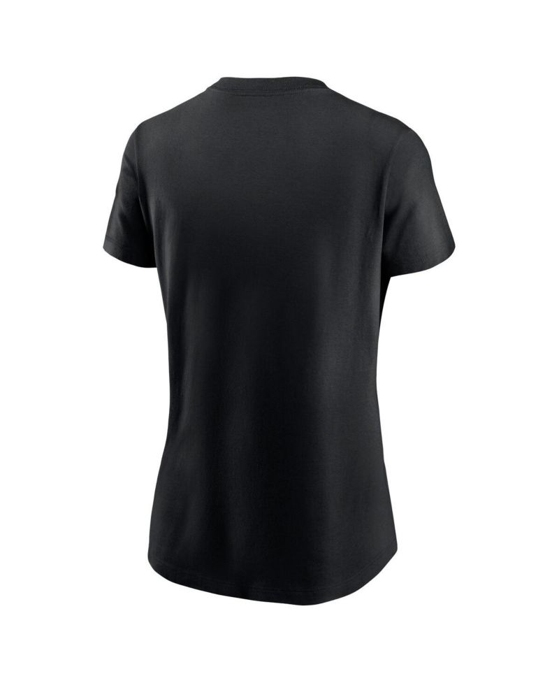 Women's Black New Orleans Saints Primary Logo T-Shirt
