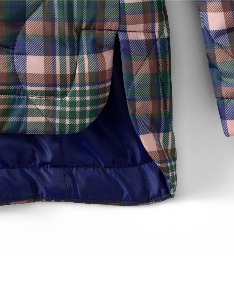 Plus Size Print FeatherFree Quilted Insulated Jacket