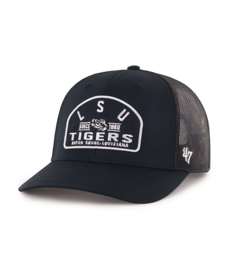 Men's '47 Black LSU Tigers Leland Trucker Adjustable Hat