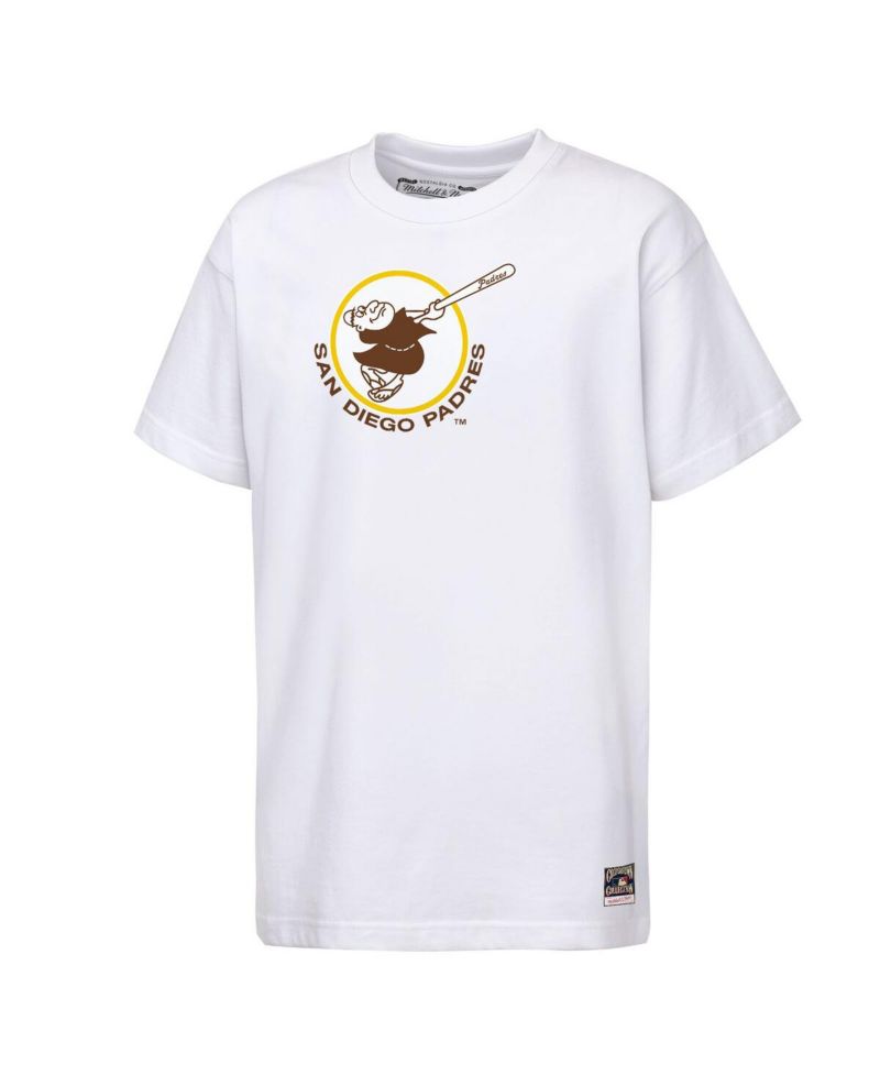 Big Boys and Girls White San Diego Padres Cooperstown Concession T-Shirt