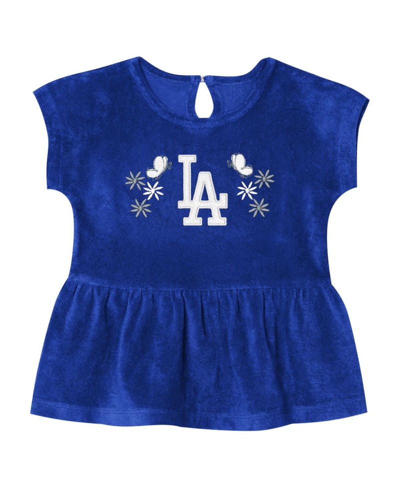 Girls Preschool Royal Los Angeles Dodgers Fashion Top and Shorts Set