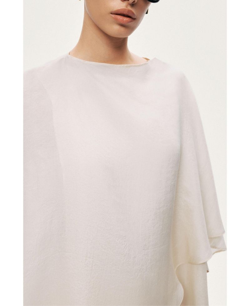 Women's Fluid Cape Blouse