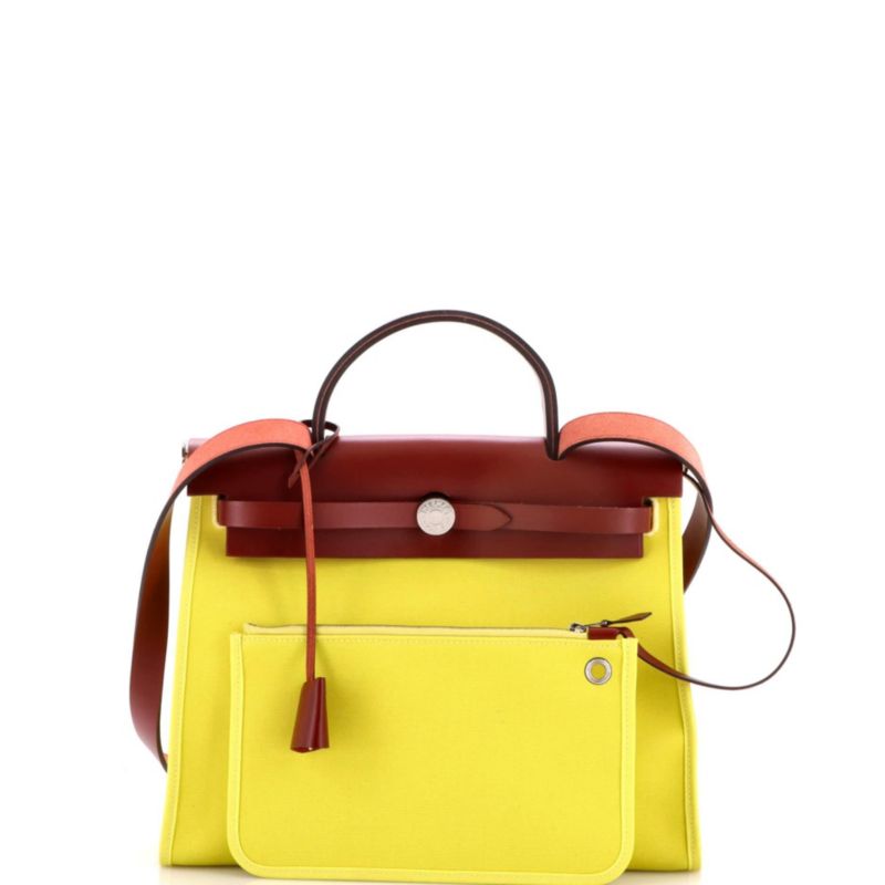 31 Herbag Zip Leather and Toile
