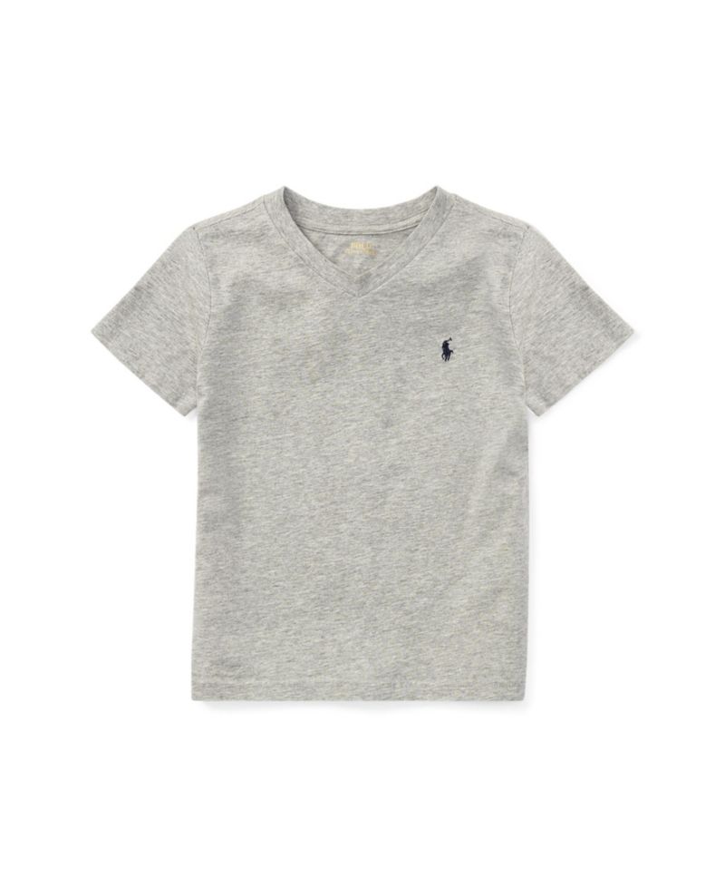 Toddler and Little Boys Cotton Jersey V-Neck T-Shirt