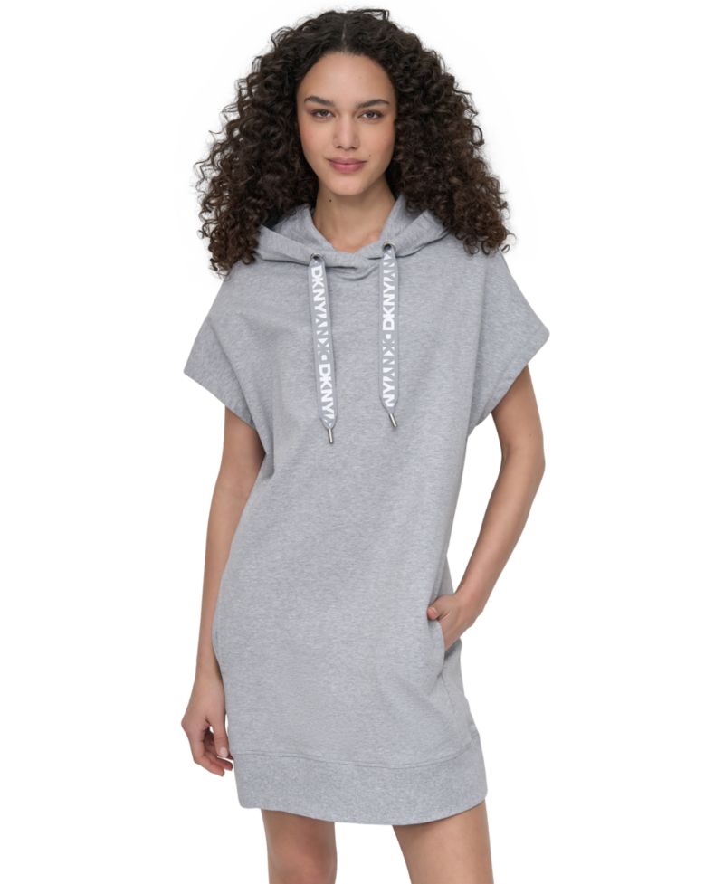 Women's Two-Tone Hooded Mini Dress
