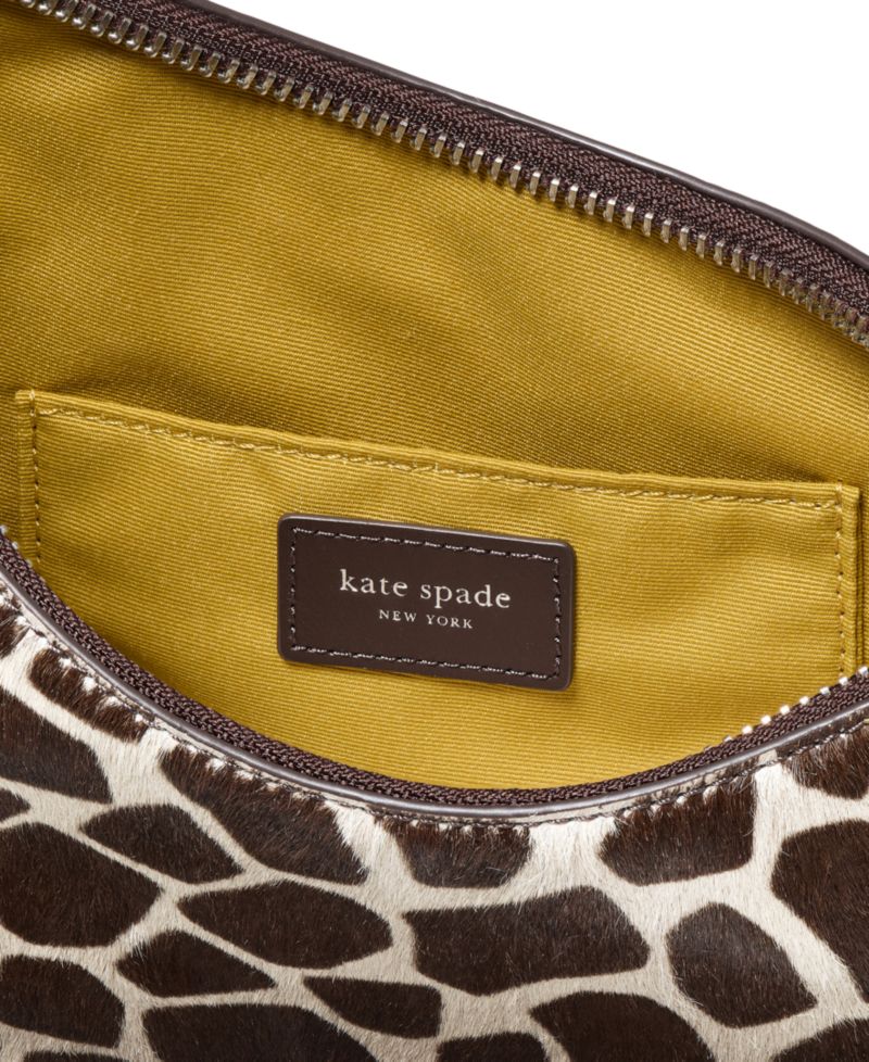 Duo Small Giraffe Print Calf Hair Crossbody Bag