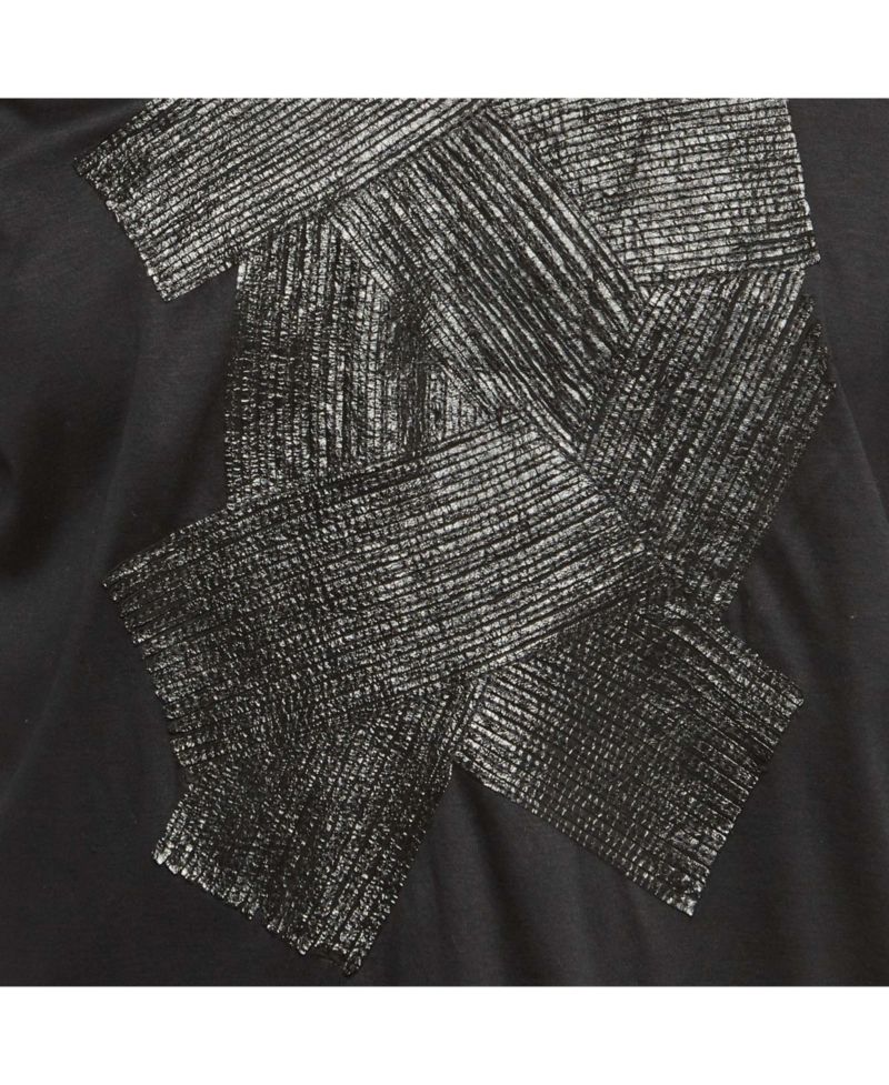 Men's Leather Applique Jersey T-Shirt