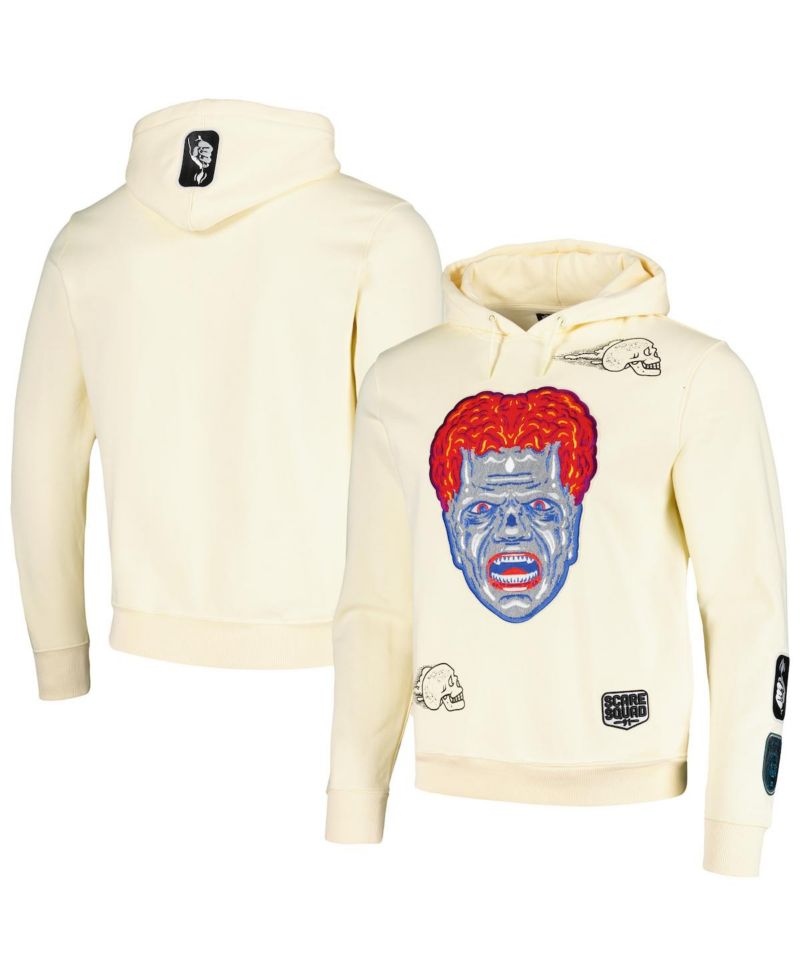 Men's and Women's Natural Are You Afraid of the Dark Scare Squad Monster Pullover Hoodie