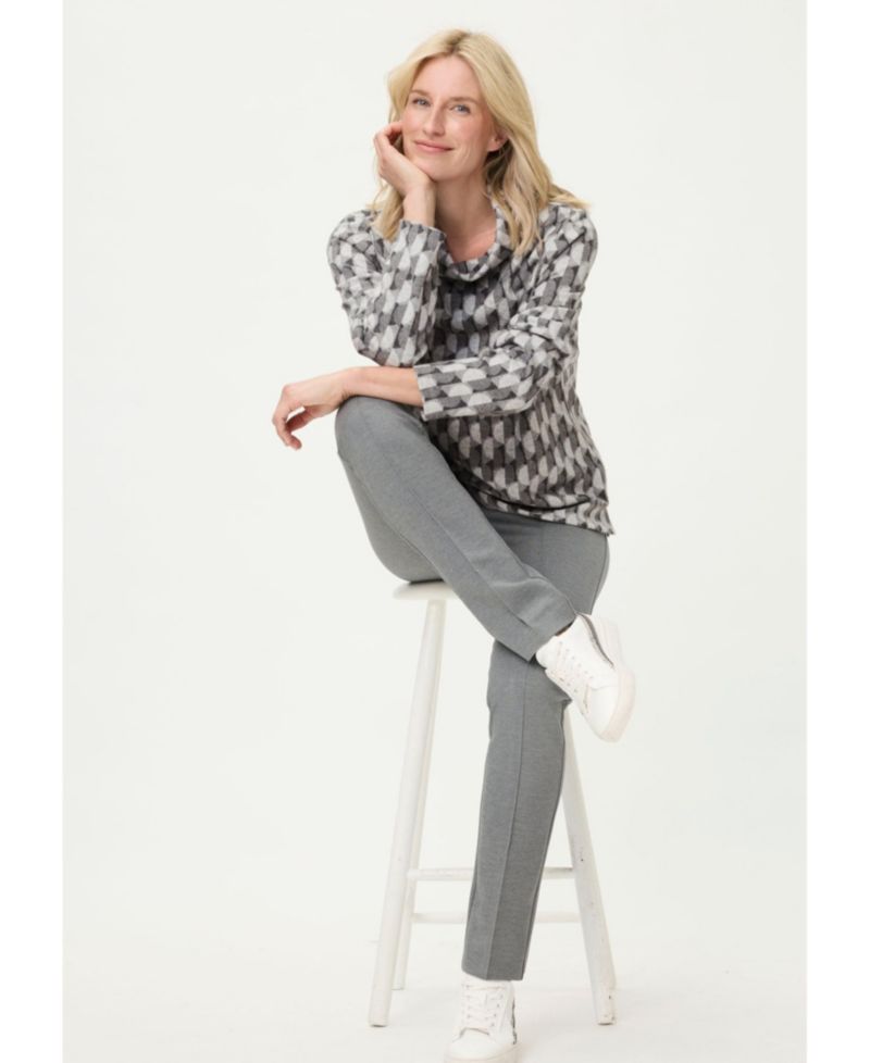 Women's Geo Jersey Top