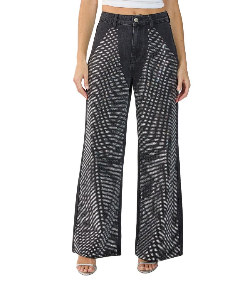 Women's Diamante Denim Chap Jeans