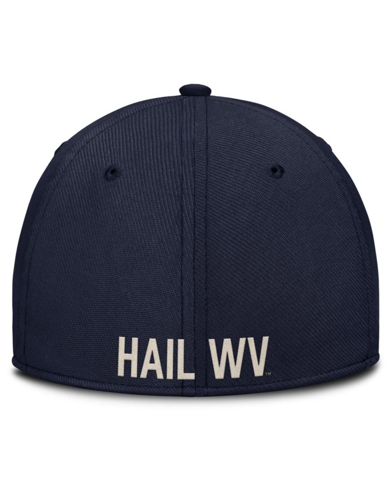 Men's Navy West Virginia Mountaineers Dri-FIT Vintage Rise Swooshflex Flex Hat